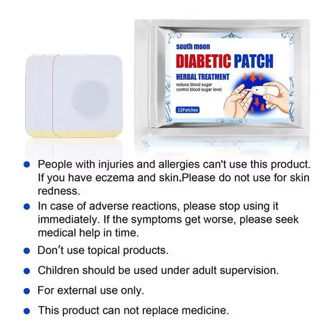 SouthMoon Diabetic Sugar control foot Patches (Pack of 12)