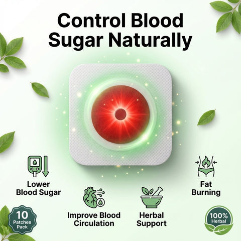 GlucoCare™ Blood Magnetic Sugar control foot Patches (Pack of 10)